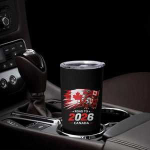 Funny Canada Soccer Dinosaur Tumbler Cup Road To 2026 TS12 Print Your Wear