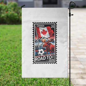 Canada Soccer Moose Garden Flag Vintage Postal Stamp Road To 2026 TS12 Print Your Wear