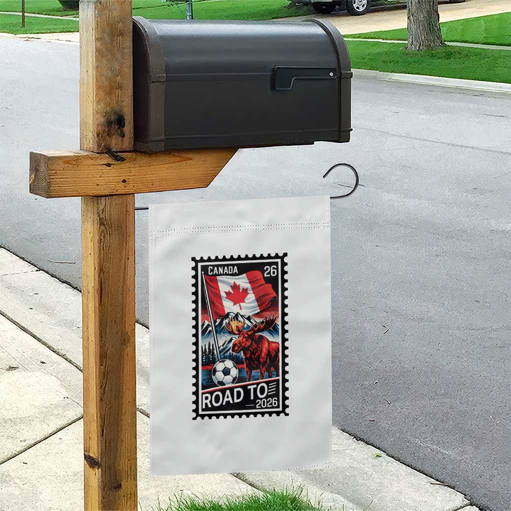 Canada Soccer Moose Garden Flag Vintage Postal Stamp Road To 2026 TS12 Print Your Wear