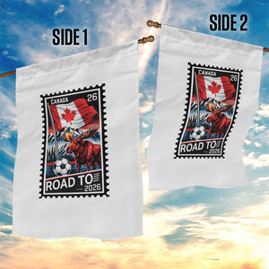 Canada Soccer Moose Garden Flag Vintage Postal Stamp Road To 2026 TS12 Print Your Wear