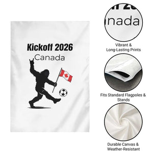Funny Bigfoot Canada Soccer Garden Flag Kickoff 2026 TS12 Print Your Wear