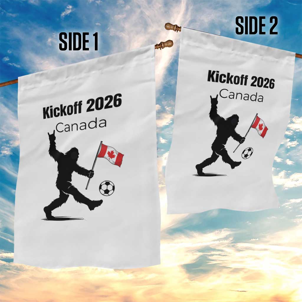 Funny Bigfoot Canada Soccer Garden Flag Kickoff 2026 TS12 Print Your Wear