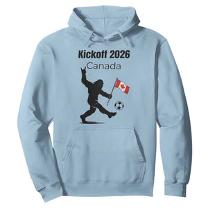 Funny Bigfoot Canada Soccer Hoodie Kickoff 2026 TS12 Light Blue Print Your Wear