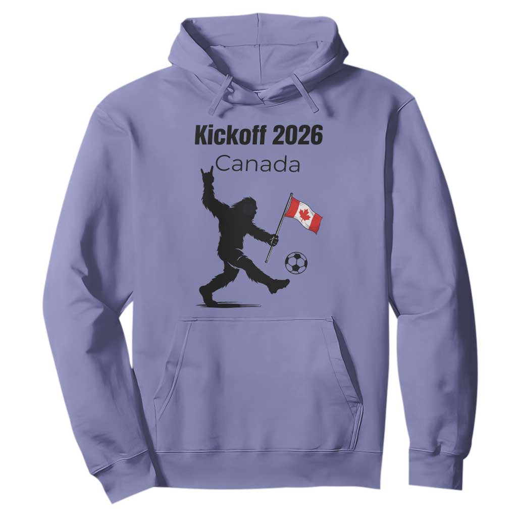 Funny Bigfoot Canada Soccer Hoodie Kickoff 2026 TS12 Violet Print Your Wear