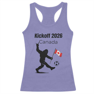 Funny Bigfoot Canada Soccer Racerback Tank Top Kickoff 2026 TS12 Violet Print Your Wear