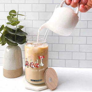 Funny Just A Soccer Goose Glass Can Canada Soccer Lover TS12 Print Your Wear