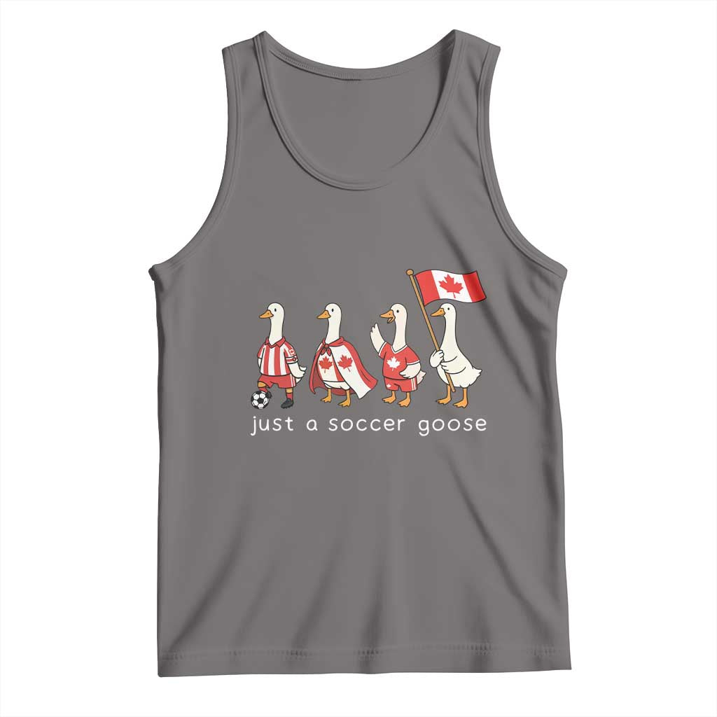 Funny Just A Soccer Goose Tank Top Canada Soccer Lover TS12 Deep Heather Print Your Wear
