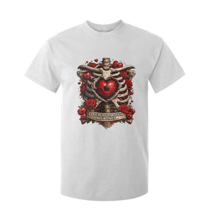Love Runs Through My Bones T Shirt For Kid Funny Skeleton Soccer Player Gift TS12 White Print Your Wear