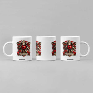 Love Runs Through My Bones Coffee Mug Funny Skeleton Soccer Player Gift TS12 Print Your Wear