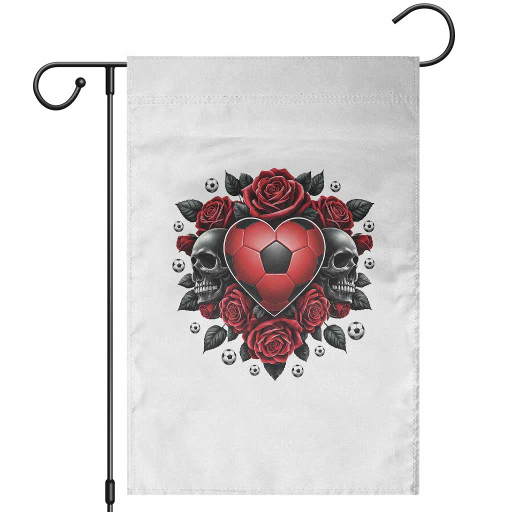 Skeleton Soccer Player Garden Flag Valentine Day Gift TS12 White Print Your Wear