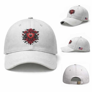 Skeleton Soccer Player Baseball Cap Valentine Day Gift TS12 Baseball Cap Universal Fit White Print Your Wear