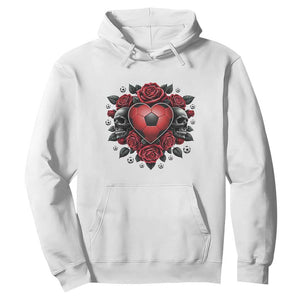 Skeleton Soccer Player Hoodie Valentine Day Gift TS12 White Print Your Wear