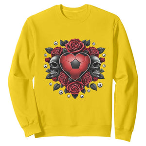 Skeleton Soccer Player Sweatshirt Valentine Day Gift TS12 Daisy Print Your Wear