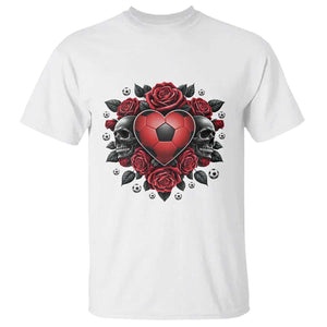 Skeleton Soccer Player T Shirt Valentine Day Gift TS12 White Print Your Wear