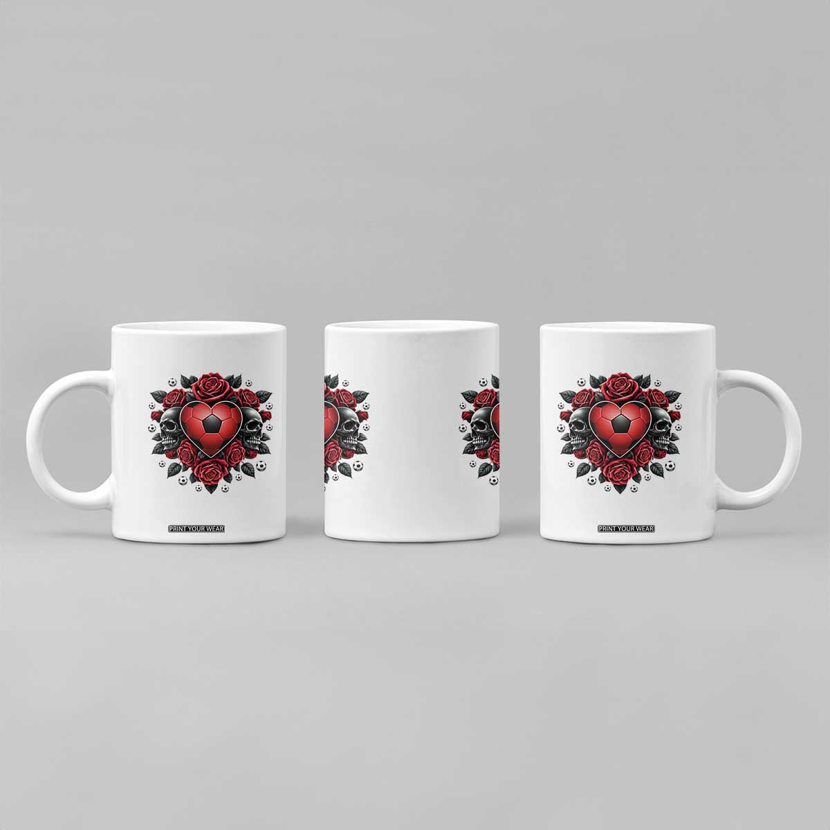 Skeleton Soccer Player Coffee Mug Valentine Day Gift TS12 Print Your Wear