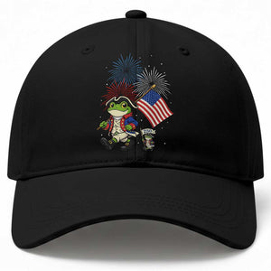 Funny Patriotic Frog Baseball Cap Celebrating 250 Years Of Freedom TS12 Print Your Wear