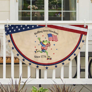Funny USA 250th Anniversary Frog Patriotic Fan Flag Rolling Into Freedom Since 1776 TS12 2pcs pack Classic Tan Print Your Wear