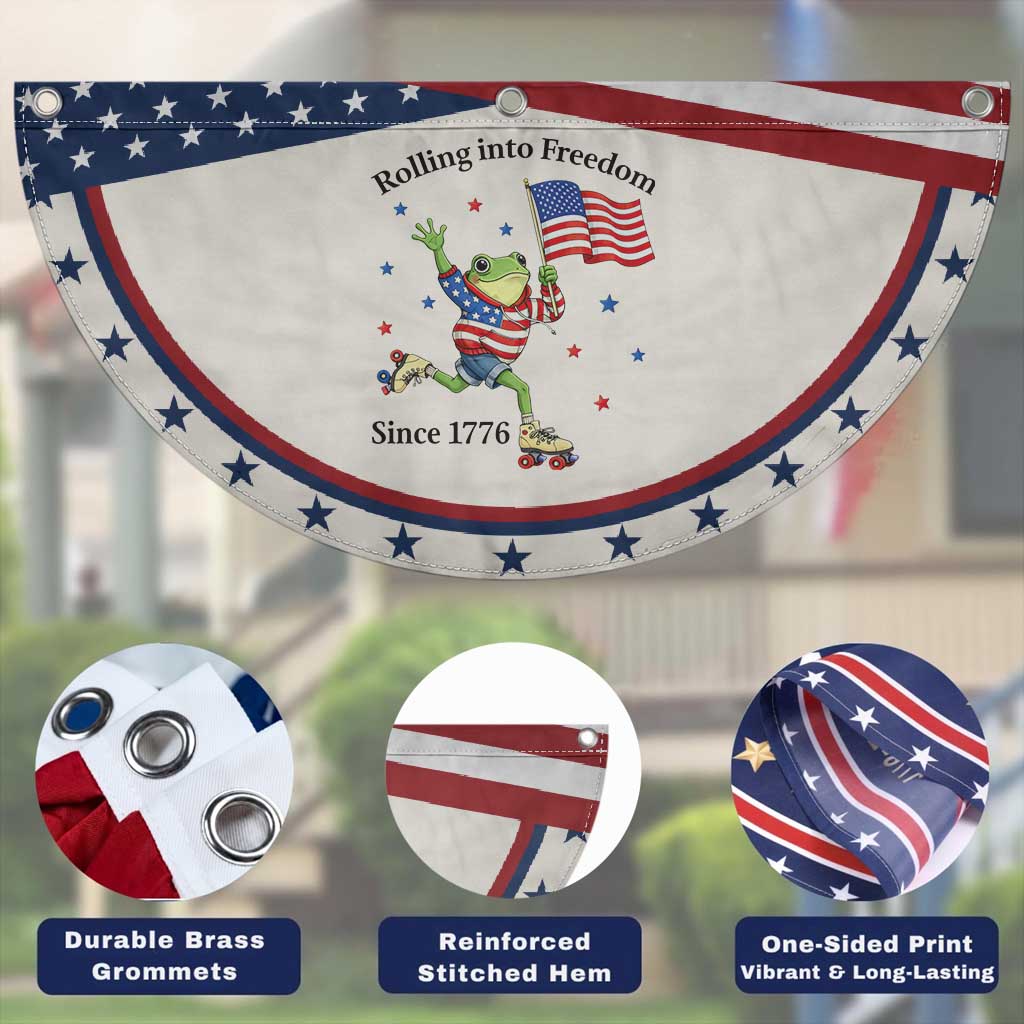 Funny USA 250th Anniversary Frog Patriotic Fan Flag Rolling Into Freedom Since 1776 TS12 Print Your Wear