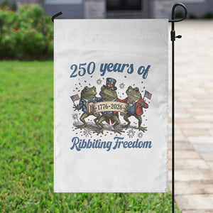 Funny Frog 250 Years Of Ribbiting Freedom Garden Flag TS12 Print Your Wear