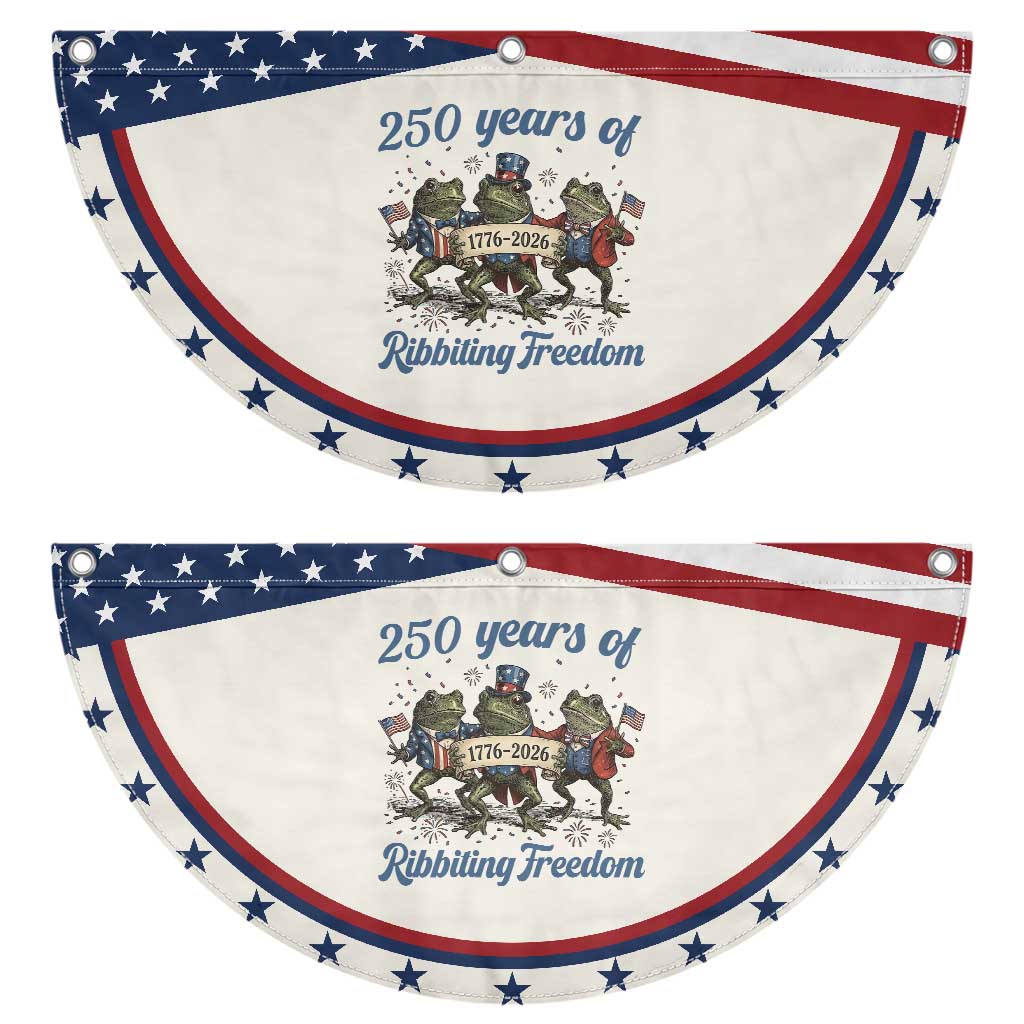 Funny Frog 250 Years Of Ribbiting Freedom Patriotic Fan Flag TS12 2pcs pack Classic Beige Print Your Wear