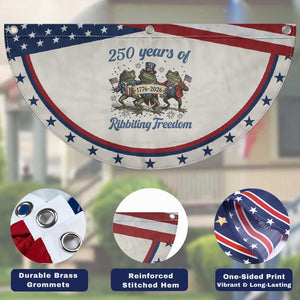 Funny Frog 250 Years Of Ribbiting Freedom Patriotic Fan Flag TS12 Print Your Wear