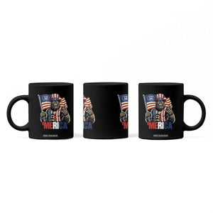 Funny Patriotic Bigfoot Merica Rock Coffee Mug USA 250th Anniversary TS12 Print Your Wear