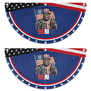 Funny Bigfoot Merica Rock Patriotic Fan Flag USA 250th Anniversary TS12 2pcs pack Classic Navy Print Your Wear