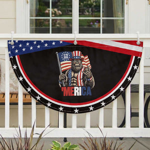 Funny Bigfoot Merica Rock Patriotic Fan Flag USA 250th Anniversary TS12 2pcs pack Classic Black Print Your Wear