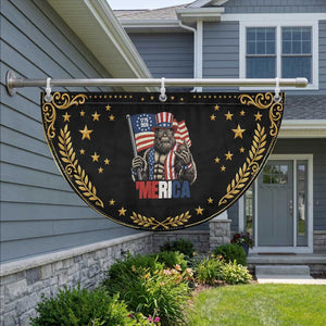 Funny Bigfoot Merica Rock Patriotic Fan Flag USA 250th Anniversary TS12 2pcs pack Vintage Black Print Your Wear