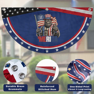 Funny Bigfoot Merica Rock Patriotic Fan Flag USA 250th Anniversary TS12 Print Your Wear