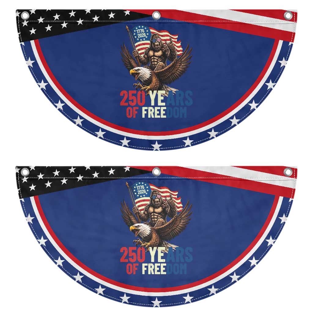 Funny Bigfoot Patriotic Fan Flag 250 Years Of American Freedom TS12 2pcs pack Classic Navy Print Your Wear