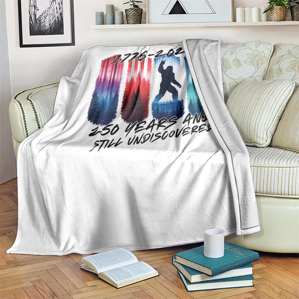 Funny Patriotic Bigfoot Throw Blanket 250 Years And Still Undiscovered TS12 Print Your Wear