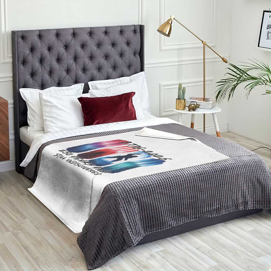 Funny Patriotic Bigfoot Throw Blanket 250 Years And Still Undiscovered TS12 Print Your Wear