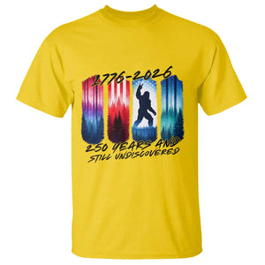 Funny Patriotic Bigfoot T Shirt 250 Years And Still Undiscovered TS12 Daisy Print Your Wear
