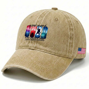 Funny Patriotic Bigfoot Washed Cotton Baseball Cap 250 Years And Still Undiscovered TS12 Print Your Wear