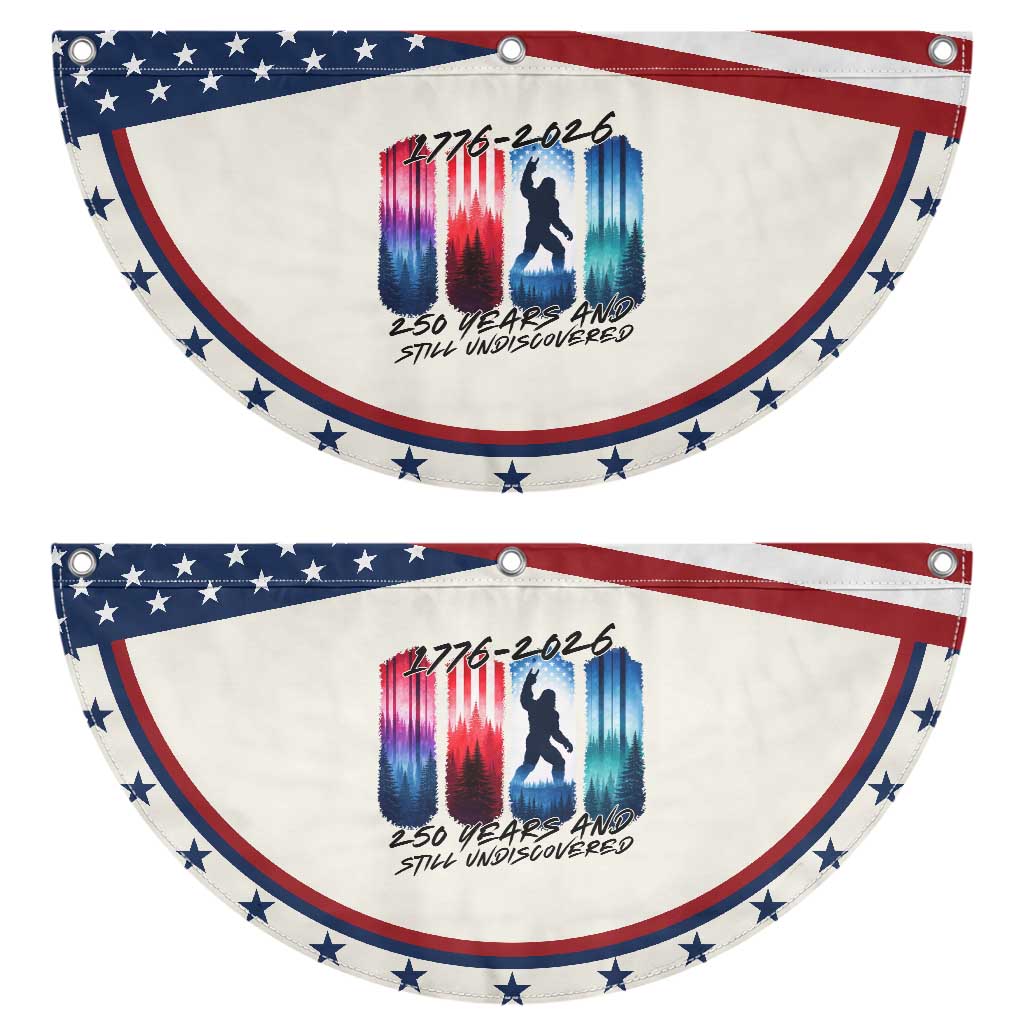 Funny Bigfoot Patriotic Fan Flag 250 Years And Still Undiscovered TS12 2pcs pack Classic Beige Print Your Wear