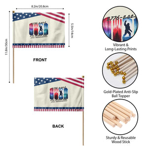 Funny Patriotic Bigfoot Patriotic Handheld Flag 250 Years And Still Undiscovered TS12 Print Your Wear