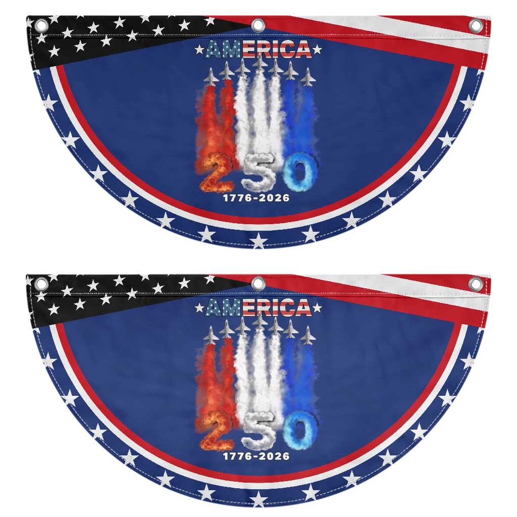 Fighter Jets Patriotic Fan Flag USA 250 Years Of Freedom TS12 2pcs pack Classic Navy Print Your Wear