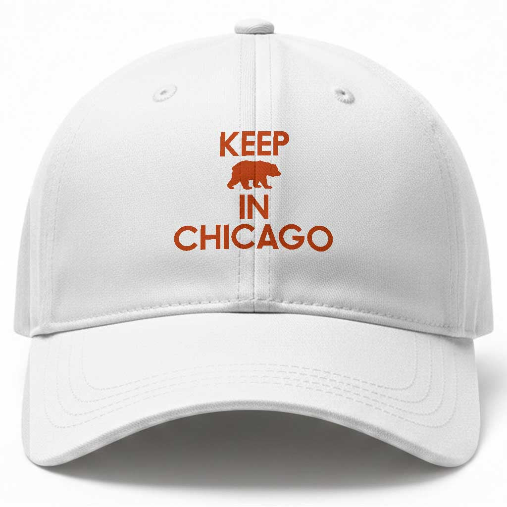 Keep Bear In Chicago CFB Baseball Cap Gift For Sports Fan TS12 Print Your Wear