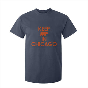 Keep Bear In Chicago CFB T Shirt For Kid Gift For Sports Fan TS12 Navy Print Your Wear