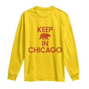Keep Bear In Chicago CFB Long Sleeve Shirt Gift For Sports Fan TS12 Daisy Print Your Wear