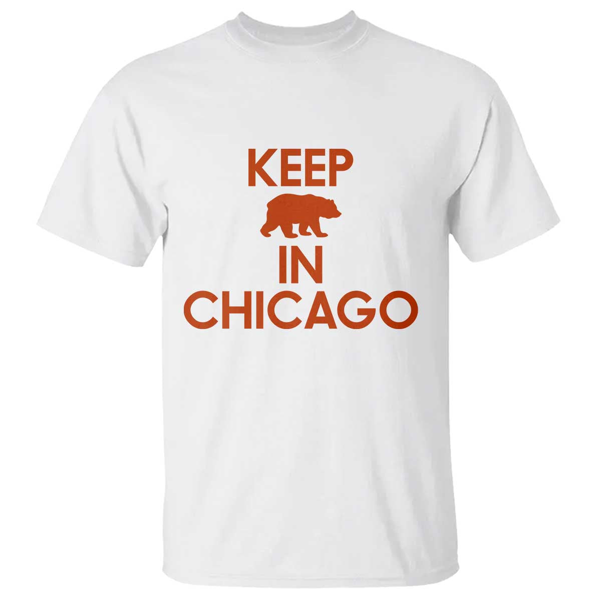 Keep Bear In Chicago CFB T Shirt Gift For Sports Fan TS12 White Print Your Wear