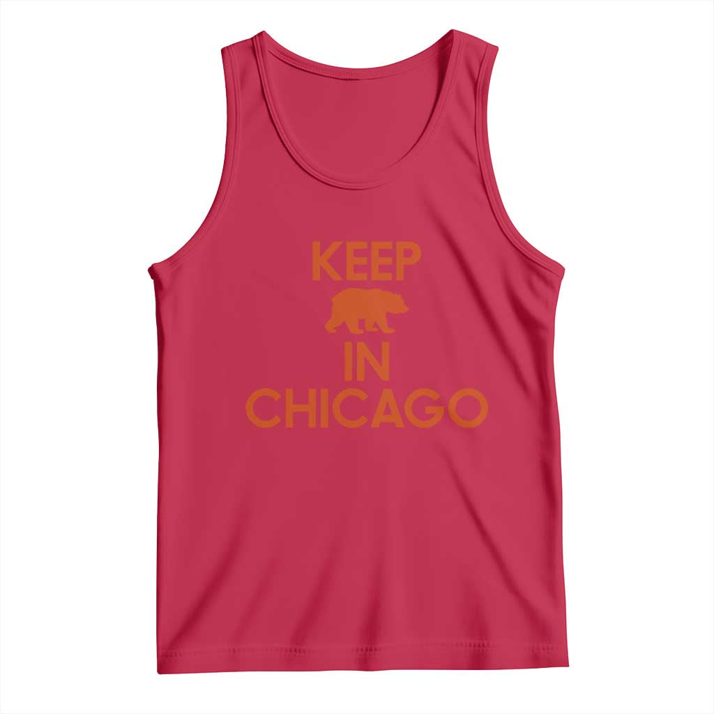 Keep Bear In Chicago CFB Tank Top Gift For Sports Fan TS12 Red Print Your Wear