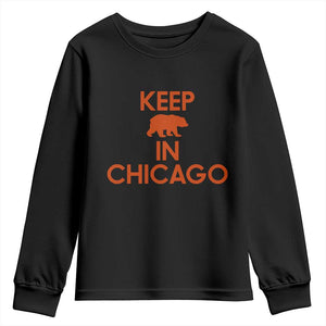 Keep Bear In Chicago CFB Youth Sweatshirt Gift For Sports Fan TS12 Black Print Your Wear