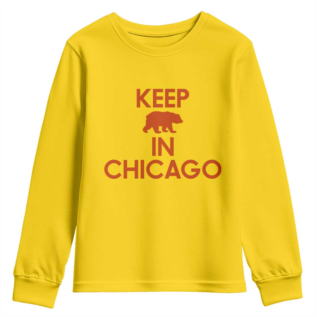 Keep Bear In Chicago CFB Youth Sweatshirt Gift For Sports Fan TS12 Daisy Print Your Wear