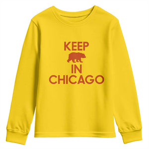 Keep Bear In Chicago CFB Youth Sweatshirt Gift For Sports Fan TS12 Daisy Print Your Wear