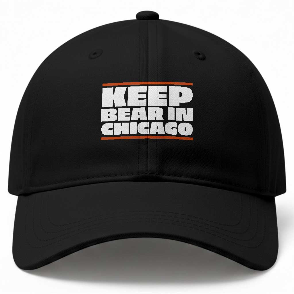 Keep Bear In Chicago CFB Baseball Cap Funny Football Fan Pride TS12 Print Your Wear