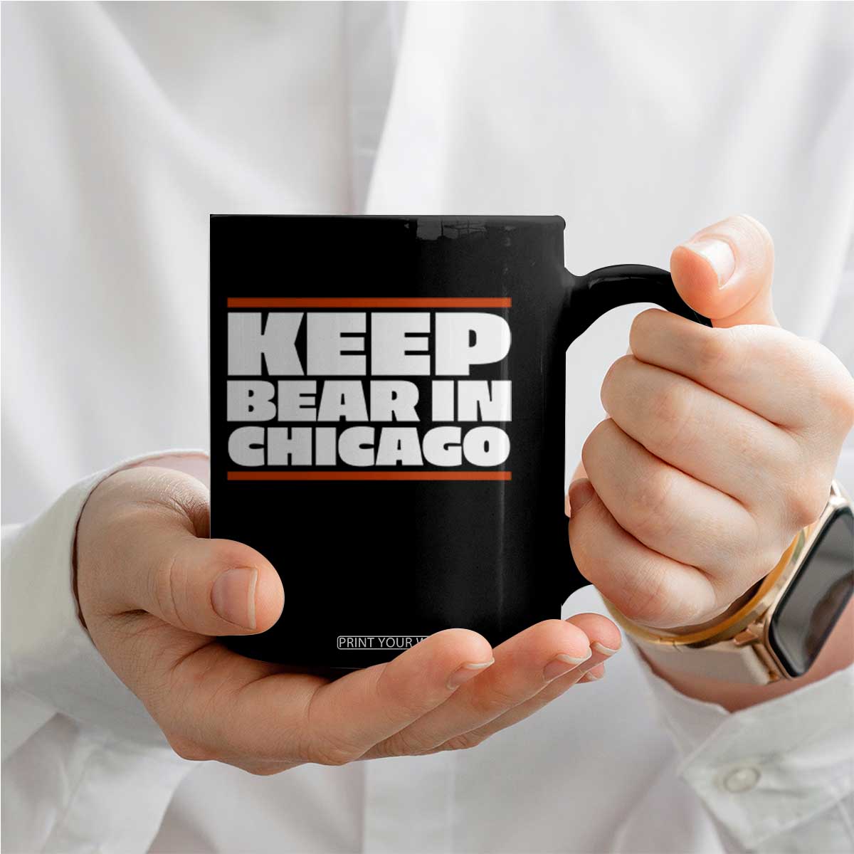 Keep Bear In Chicago CFB Coffee Mug Funny Football Fan Pride TS12 Print Your Wear