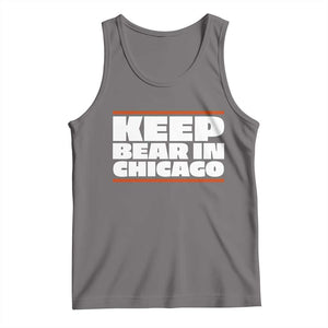 Keep Bear In Chicago CFB Tank Top Funny Football Fan Pride TS12 Deep Heather Print Your Wear