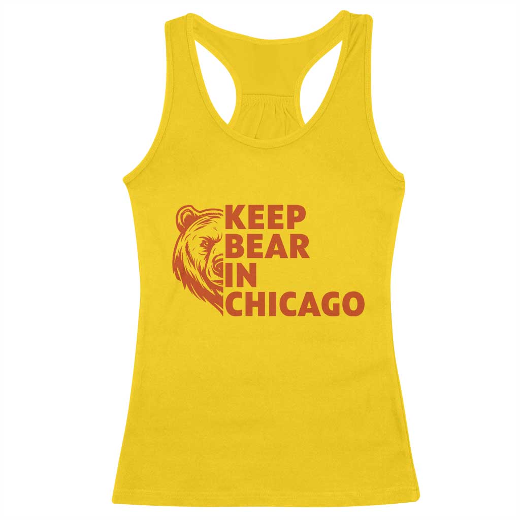 Keep Bear In Chicago CFB Racerback Tank Top Gift For Sports Lovers TS12 Daisy Print Your Wear